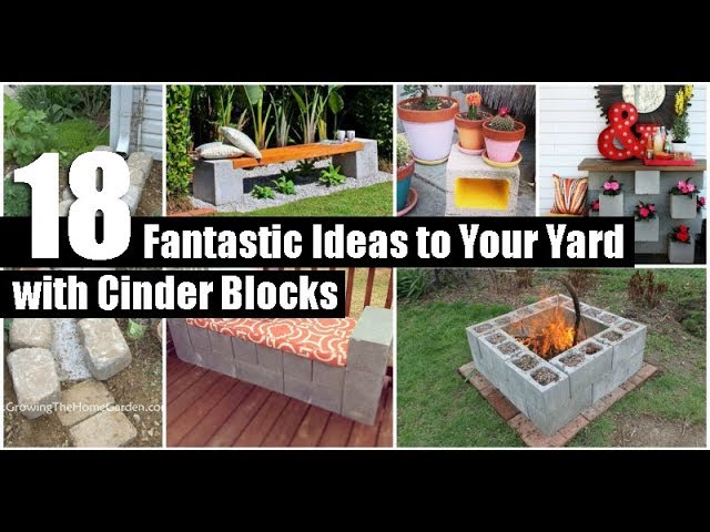 18 Fantastic Ideas to Your Yard with Cinder Blocks 