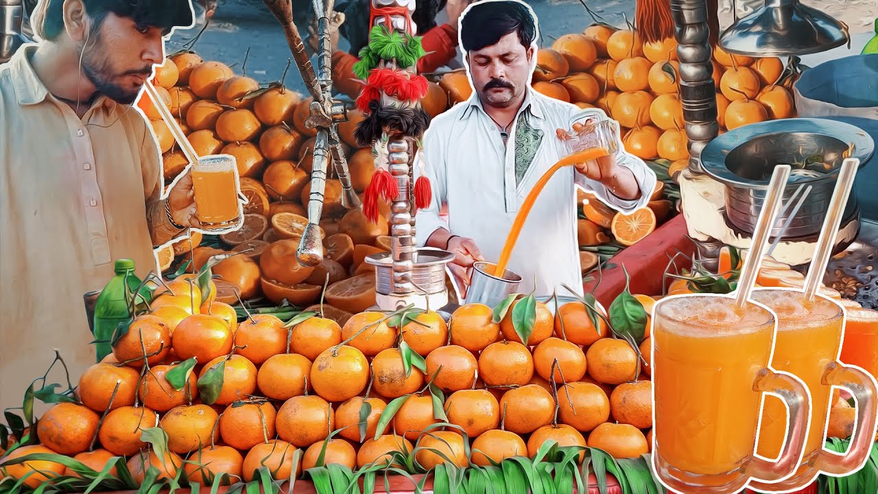 Refreshing Fresh Orange juice Amazing Fresh Juice Making at Local