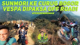 Vespa Ratusan Juta Tidak Gentar di Jalan Off Road! Ke Curug Ciburial #PERBREMBREMAN