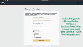 Getting started with AWS - Signing Up