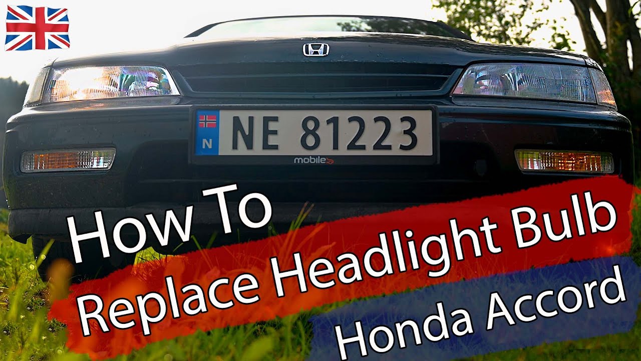 DIY / How To: Replace Headlight Bulb - 1995 Honda Accord Coupe 2.2 i ES