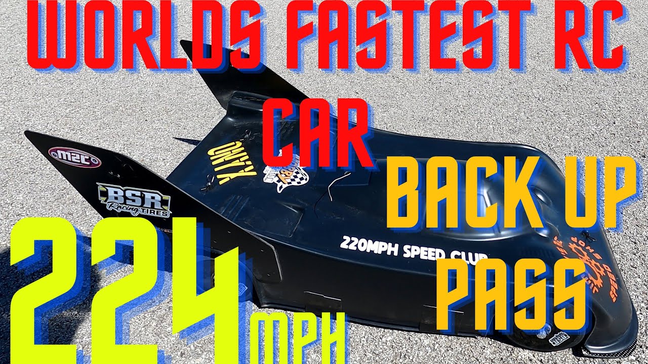 ARRMA LIMITLESS SPEED RUN BACK UP PASS (224mph) - YouTube