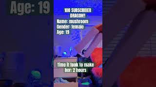 100 SUBSCRIBER DRAGON!! #paperdragon #furry #therian
