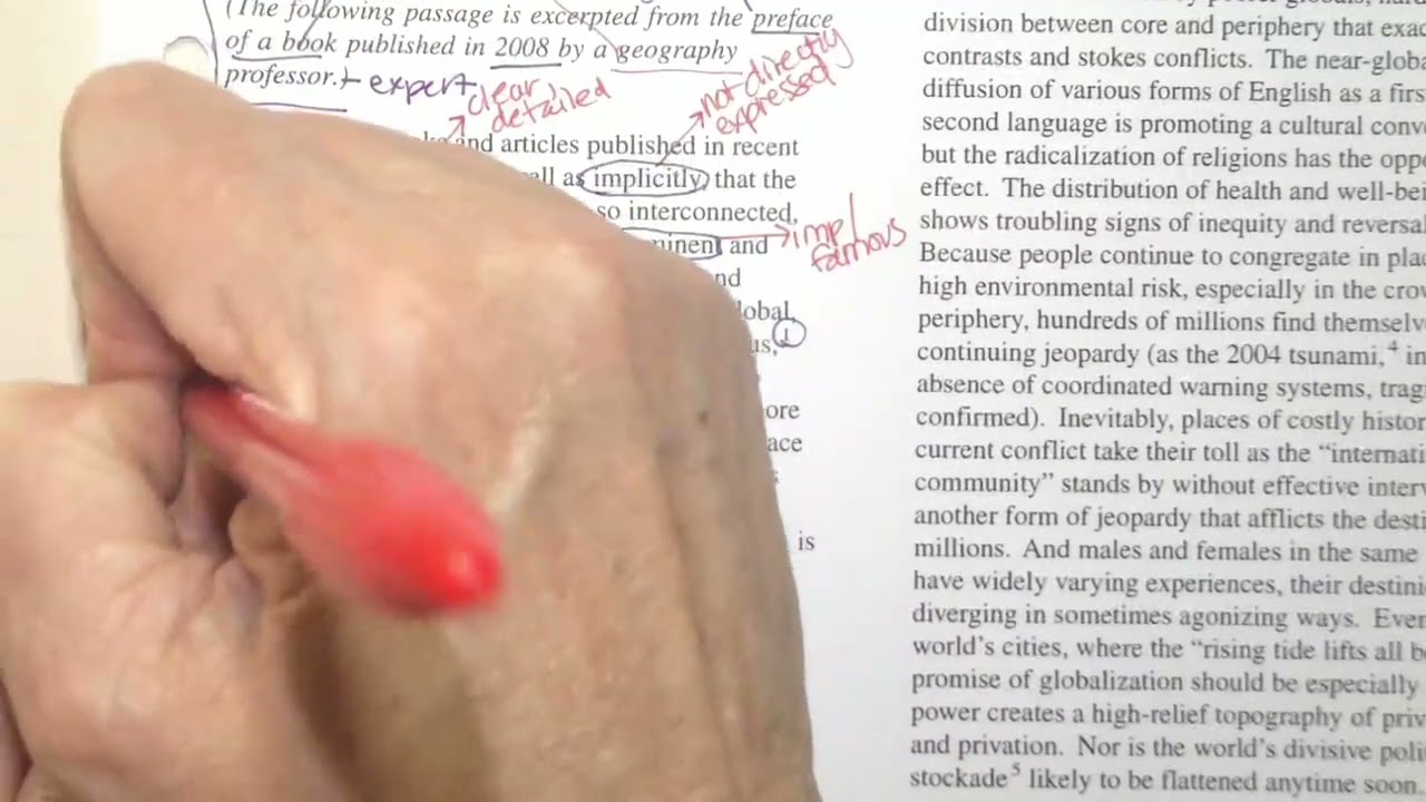 Annotations and discussion of "Numerous Books" APMC Passage