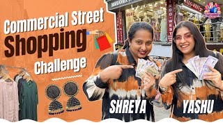 ₹1000 Shopping Challenge at Commercial Street | Yashaswini Deshpande