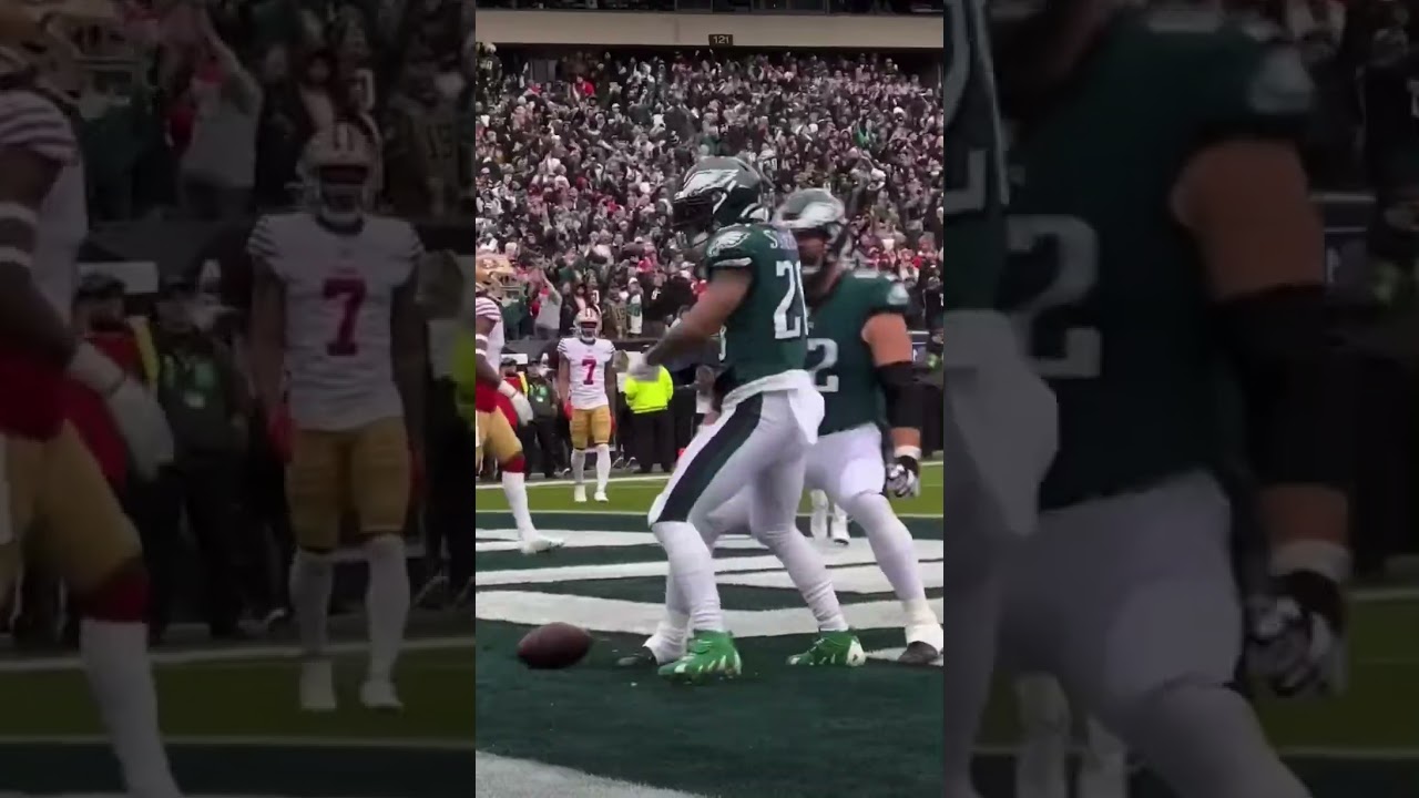 MILES SANDERS AND JASON KELCE “JUST WANNA ROCK”🕺