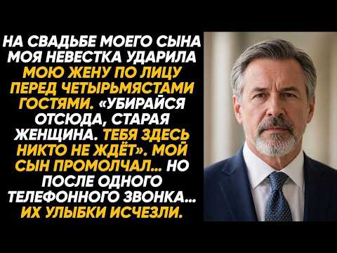 На свадьбе сына невестка при всех ударила мою жену и сказала: «Уходи, тебя тут никто не ждёт» Прочь!