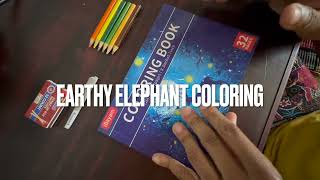 Relaxing Elephant Coloring with Soothing Tribal Music Safari-Inspired Art for Mindfulness