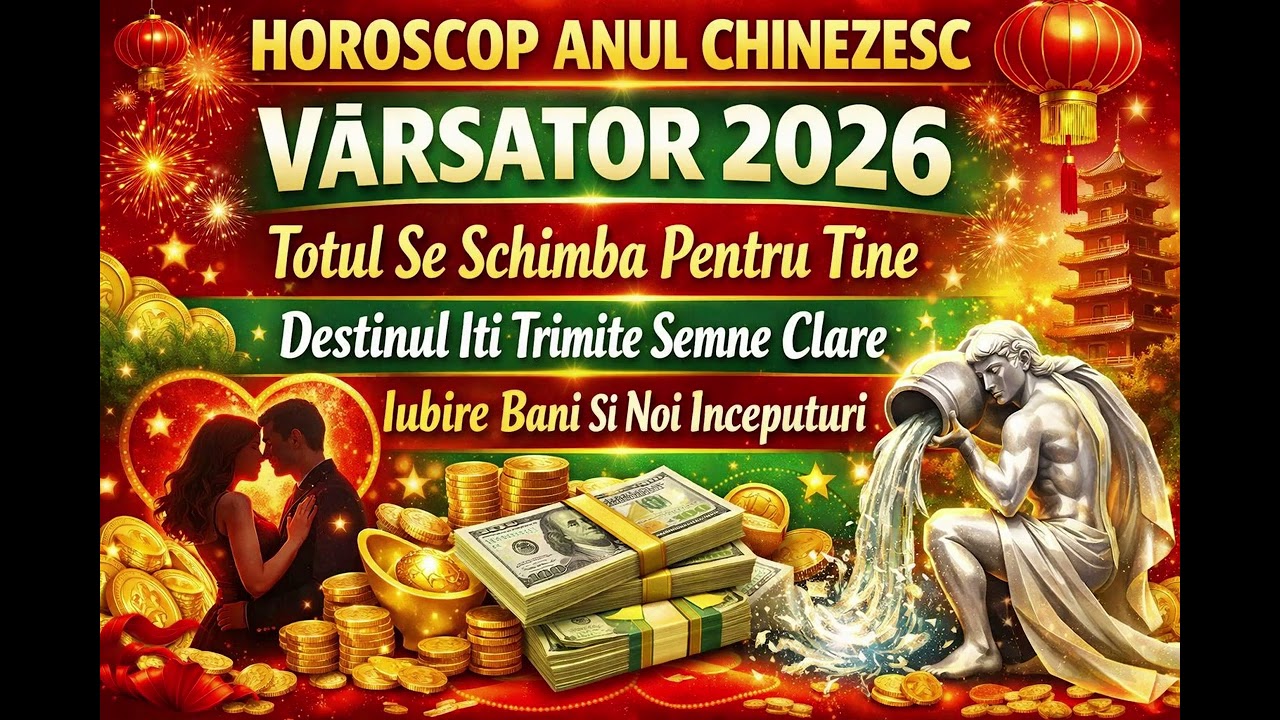 HOROSCOP ANUL CHINEZESC VARSATOR 2026-Bani, Iubire, Destinul Iti Trimite Semne Clare