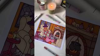 Halloween Themed Alcohol Markers Colouring Part 2
