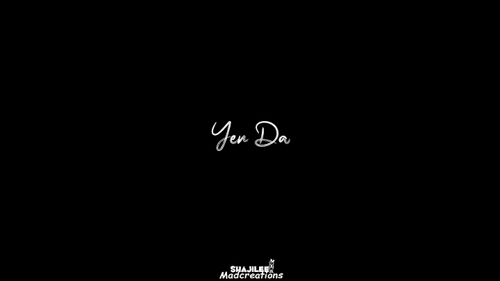 🙃💔Vittutu Ponavaga Ena Solla Poraga🙃💔 Karanamthana😓Black ScreenWhatsapp Status Shajilee Madcreations