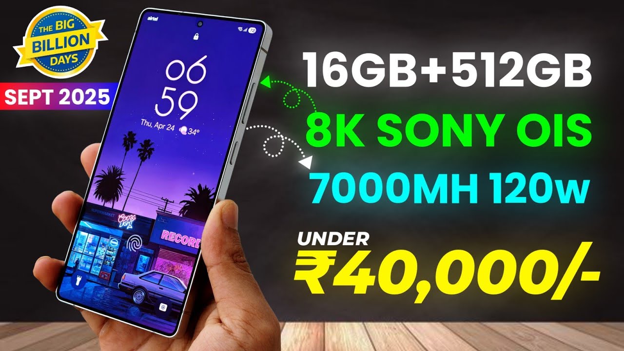Top 5 Best Flagship Phones Under ₹40,000 in 2025 🔥 Big Billion Days & Amazon GIF Sale 2025!