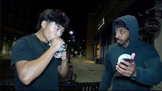 Paying Strangers in the City to Drink 4 Capri Suns!