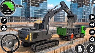 JCB Railroad Builder Simulator 3D - Excavator Construction Android GamePlay - Site Management