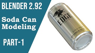 How to Make a Soda Can in Blender; Soda Can Modeling in Blender; Blender 2 92 Modeling Tutorial;