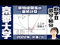【京大2022】放物線と 2 接線で囲まれる図形の面積計算【微分・積分 (数学II)】