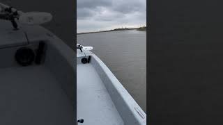 El Pescador boat in Texas running skinny.