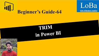 Power BI TRIM function | Remove blank spaces in text column pbi | remove extra space in a column pbi