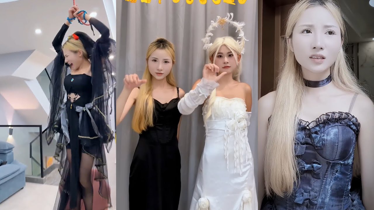 The black angel and the white angel met the bad guy