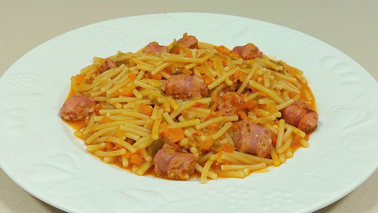 🥘 FIDEOS CON LONGANIZA👌 PLATO ÚNICO ECONÓMICO ✅️// BEATRIZ COCINA