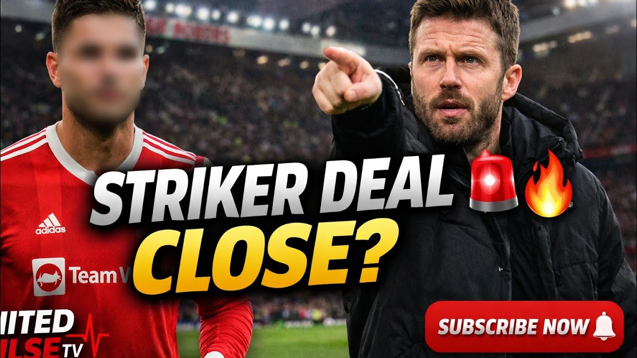 🚨 MANCHESTER UNITED STRIKER DEAL CLOSE? BIG TRANSFER BREAKTHROUGH AT OLD TRAFFORD! #mufc