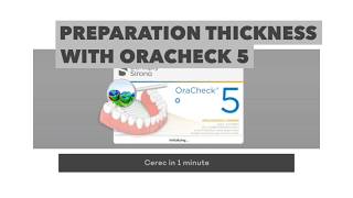 CEREC ORACHECK - Preparation Thickness (EN) 🇺🇸