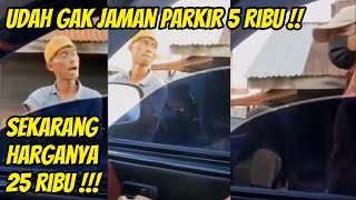Diminta bayar Parkir 25ribu, ibu ini Muarah Muarah