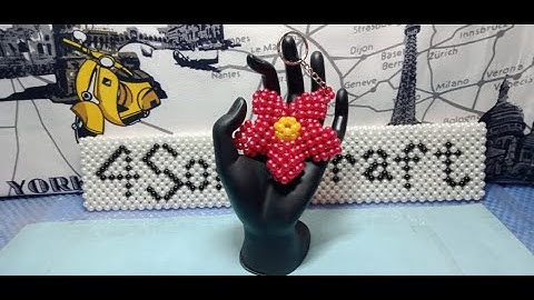 3D beaded flowers tutorial by 4Sonscraft
