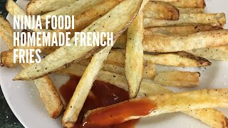 So easy making french fries in the ninja foodi. even easier to
purchase bag of frozen fries, lol. i had some extra russet potatoes
that needed be used , s...