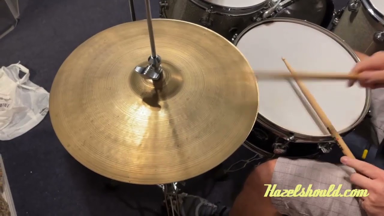 Vintage Zildjian 1950s Paper Thin Sizzle Hi Hats 15” 846 912 g