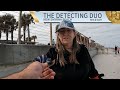 Great beach metal detecting day new smyrna beach florida  the detecting duo