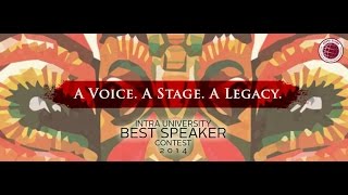 Intra University Best Speaker Contest 2014