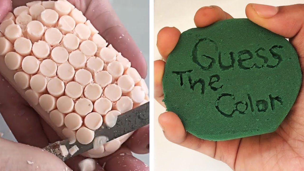 Soap Cutting vs Crunching Crunchy Oddly Satisfying Sounds! Satisfying