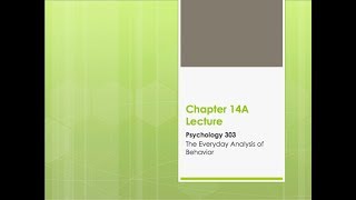 PSY 303 CH 14A