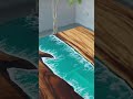 Black Walnut River Epoxy Table 🌊 | Handmade Luxury Resin Dining Table #diningtabledesign