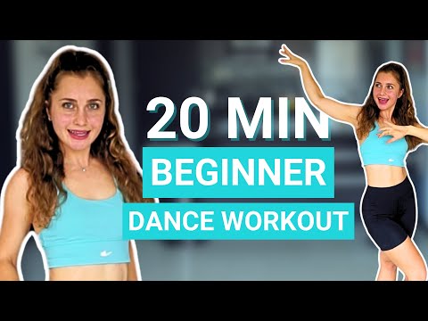 20 Min Beginner Dance Workout — Beginner cardio; styles: Samba, Hip-Hop, Salsa, Barre, Yoga — indoor walking workout video