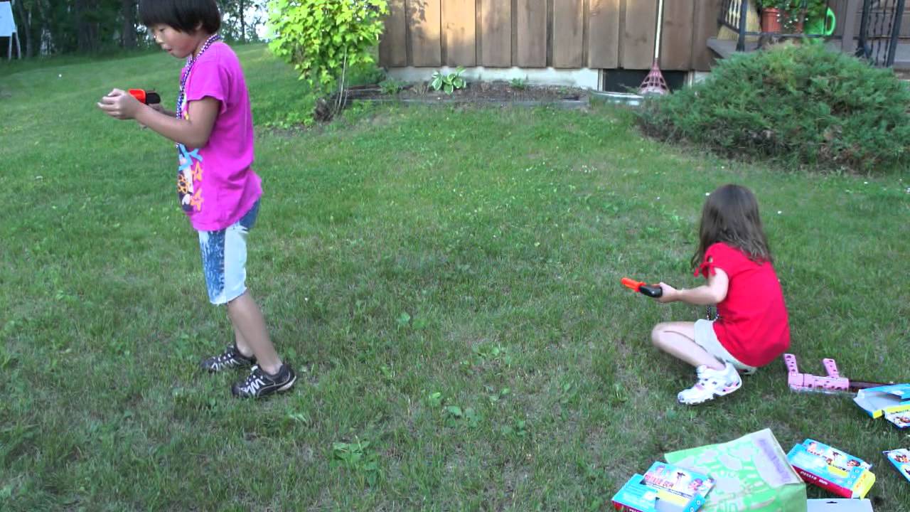 Lake Esquagama fun Potato and Marshmallow guns! YouTube