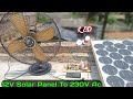 How To Convert Solar Panel DC To Ac | 12V Solar Panel | Soumen Experiment