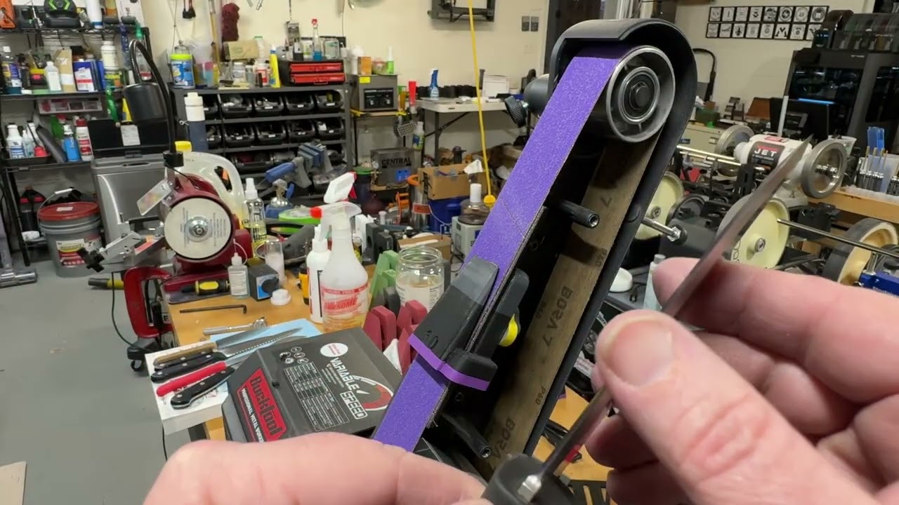 Восстановление скандинавского заточного ножа D2 с использованием магнитных угловых направляющих B...