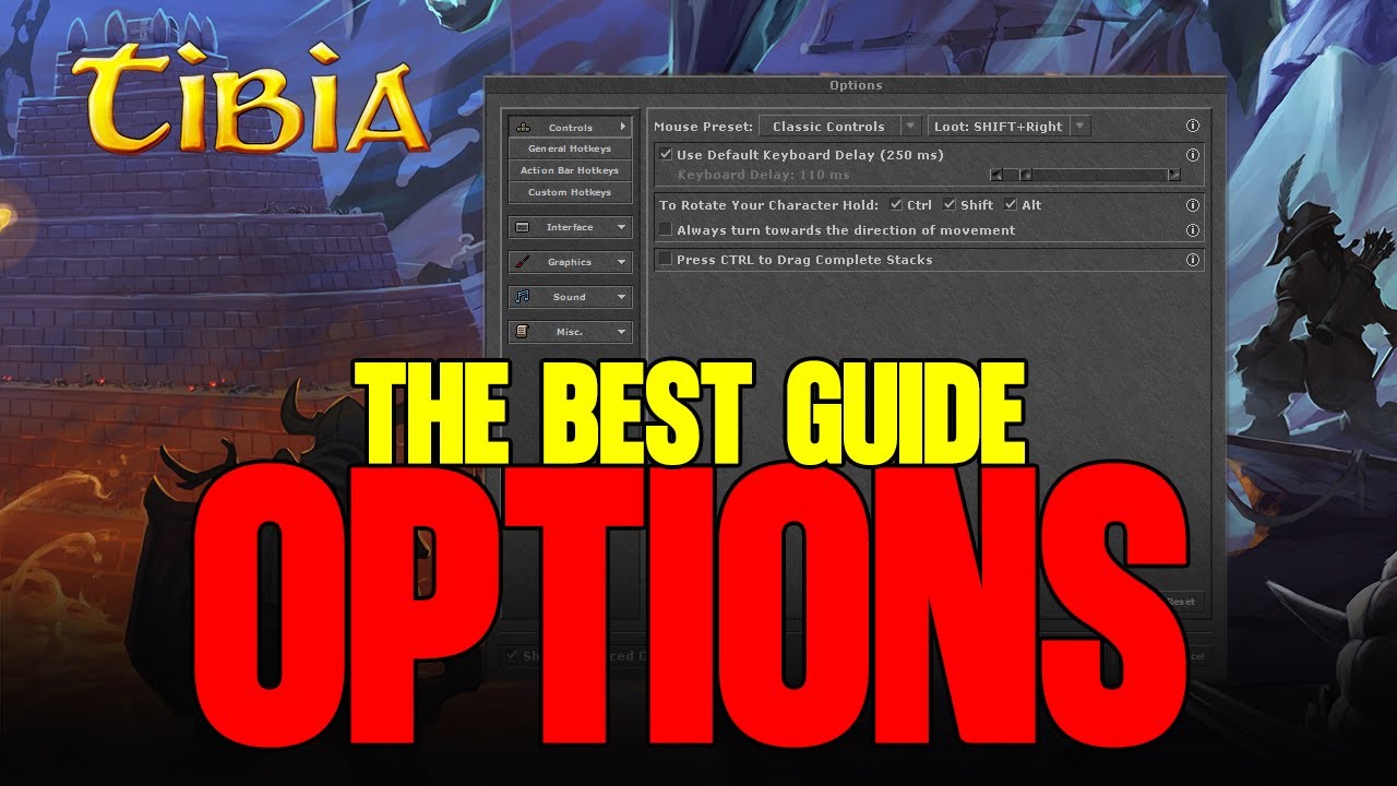 99% Graczy NIE ZNA tych opcji w Tibii! 🔥 TIBIA OPTIONS 2026 - WSZYSTKO DLA NOWICJUSZY