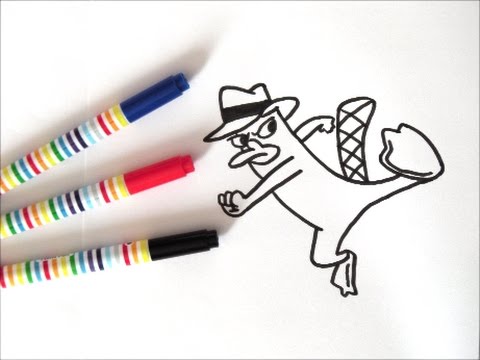 ペリーの描き方 フィニアスとファーブ ディズニーキャラクター How To Draw Perry 그림 Youtube