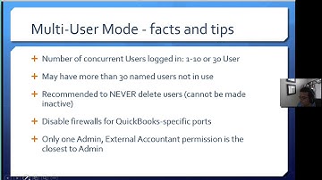 QuickBooks Enterprise Multi-user access roles and user permissions
