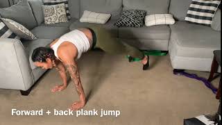 Forward + back plank jump