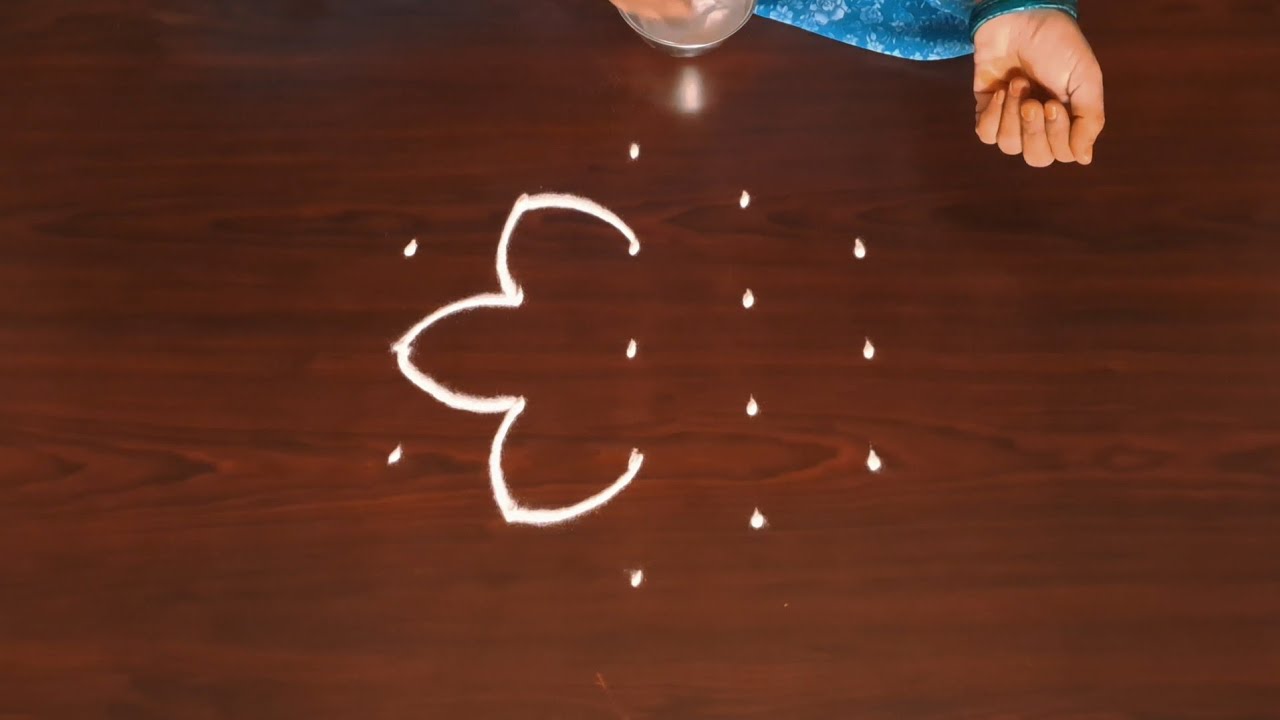 Sankranti Muggulu Design   Beautiful Easy Rangoli Design 