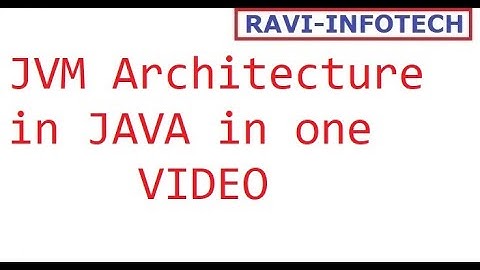 Java 16 Tutorials || JVM Architecture in one VIDEO