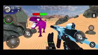 Dino hunter 3D hunting game: berburu velociraptor, indomius rex, triceratops, t-rex screenshot 3