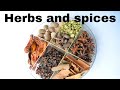 Spices and herbs/ spices names/ herbs and spices