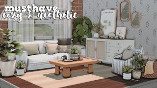 must have cozy & aesthetic build/buy custom content ♡  | the sims 4 cc showcase | + cc links