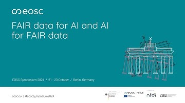 EOSC Symposium | Keynote speech | FAIR data for AI and AI for FAIR data