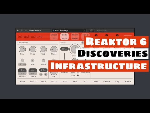 Reaktor 6 Discoveries: Infrastructure - Powerful Virtual Analog Synthesizer | SYNTH ANATOMY